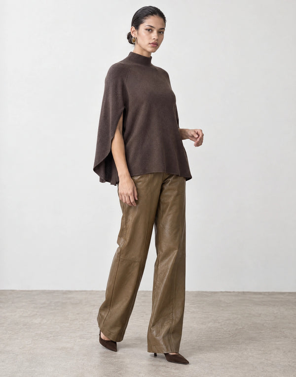 Ψηλόμεσο wide leg παντελόνι