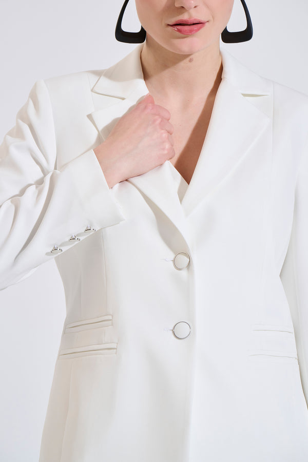 Blazer with Buttons and Classic Lapel