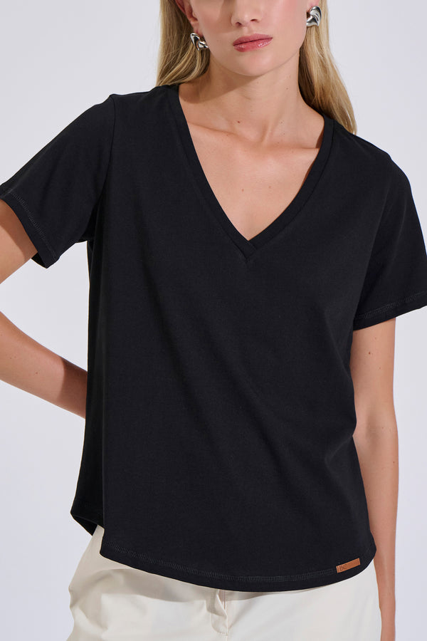 Cotton V-Neck Top