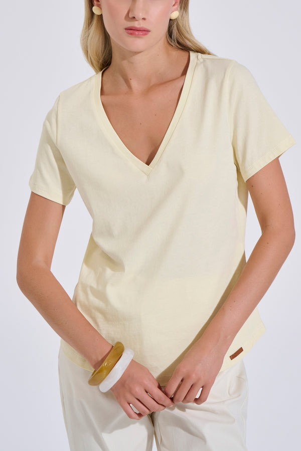 Cotton V-Neck Top