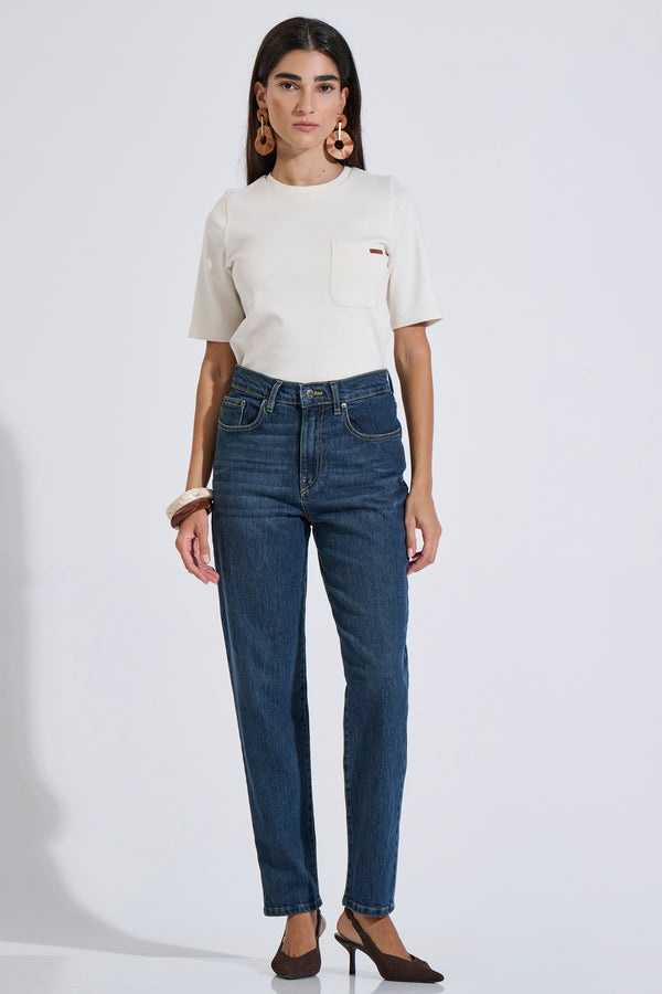 Cotton Mom Fit Jeans