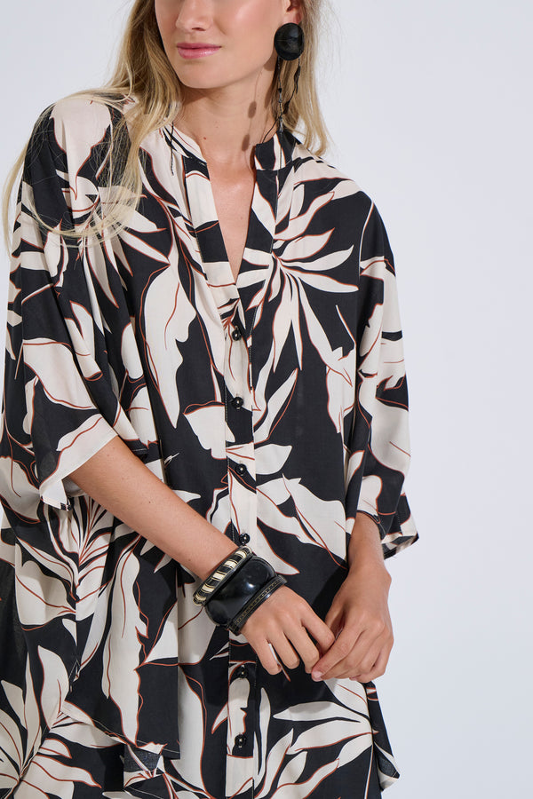 Oversized Printed Shirt