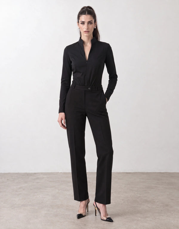 Straight leg trousers