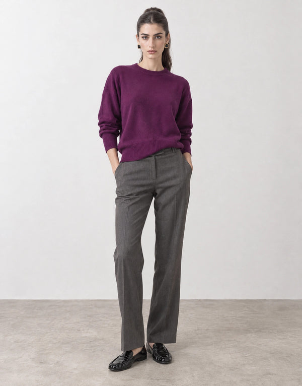 Straight leg trousers