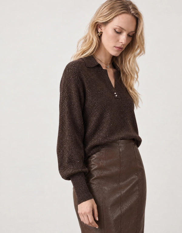 Lurex knitted top