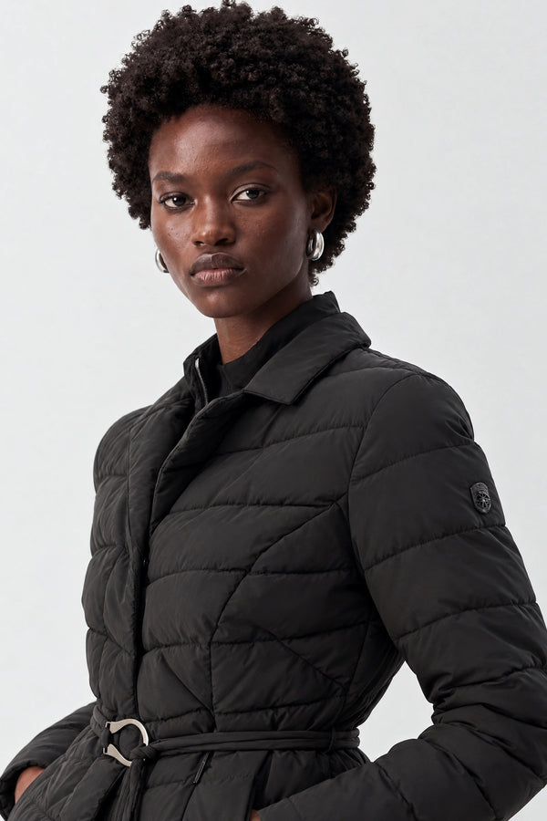 Cropped quilted jacket